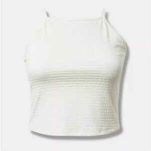 NWOT Torrid White High Neck Goddess Tank Top